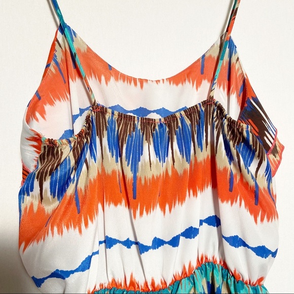 WIndsor Womens Ruffle Front Dress with Pockets Spaghetti Straps - Picture 8 of 8